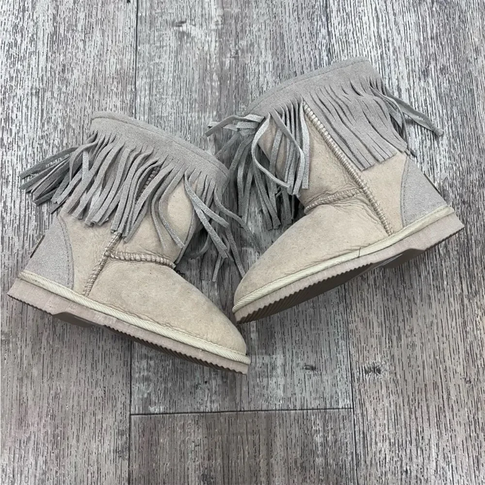 Koolaburra By UGG Kids Short Fringe Boots